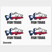 Fish Texas Rechthoekige Sticker (Vel)