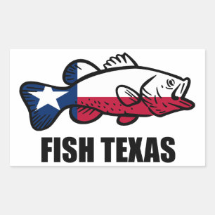 Fish Texas Rechthoekige Sticker