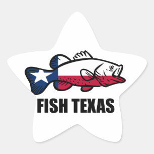 Fish Texas Ster Sticker
