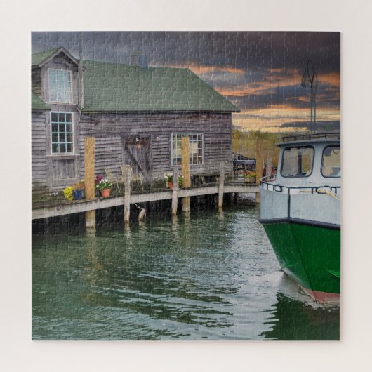 Fish Town Michigan Cabin Legpuzzel (Verticaal)