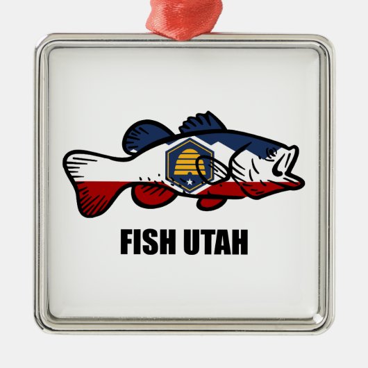 Fish Utah Metalen Ornament (Voorkant)