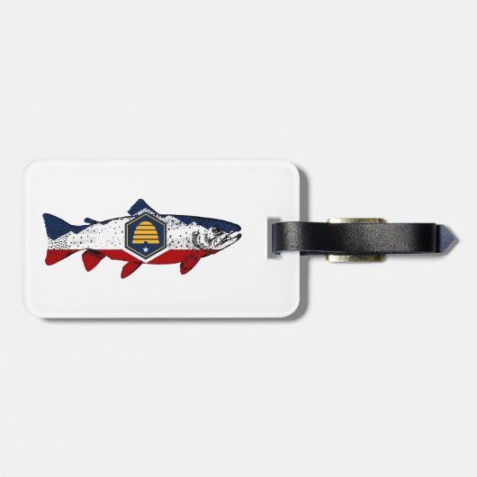 Fish Utah Trout Bagagelabel (Achterkant horizontaal)