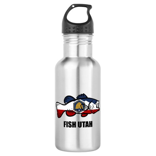 Fish Utah Waterfles (Voorkant)