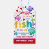 Fish Valentijn Favor Tag Cadeaulabel (Achterkant)