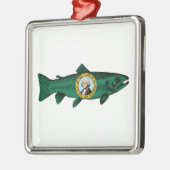 Fish Washington State Trout Metalen Ornament (Links)