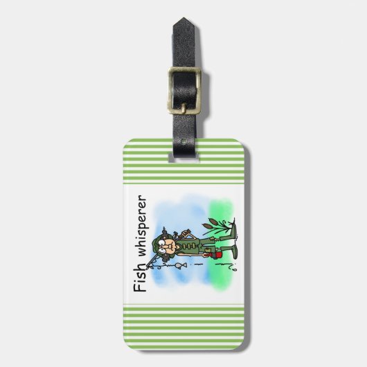 Fish Whisperer Bagagelabel (Voorkant verticaal)