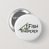 Fish Whisperer Ronde Button 5,7 Cm (Voorkant /achterkant)