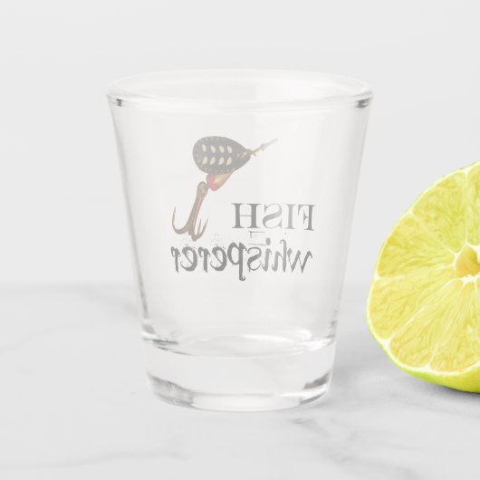 Fish Whisperer Shot Glas (Achterkant)