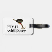 Fish Whisperer Vist Lure Bagagelabel (Achterkant horizontaal)