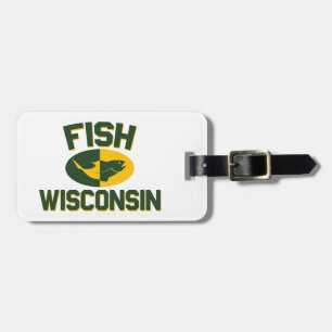 Fish Wisconsin Bagagelabel