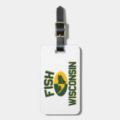Fish Wisconsin Bagagelabel (Voorkant verticaal)