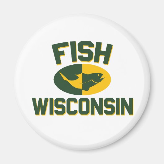 Fish Wisconsin Magneet (Voorkant)
