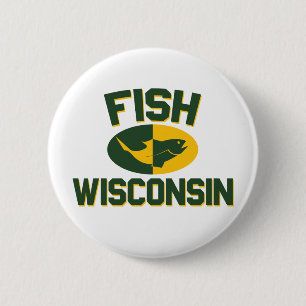 Fish Wisconsin Ronde Button 5,7 Cm