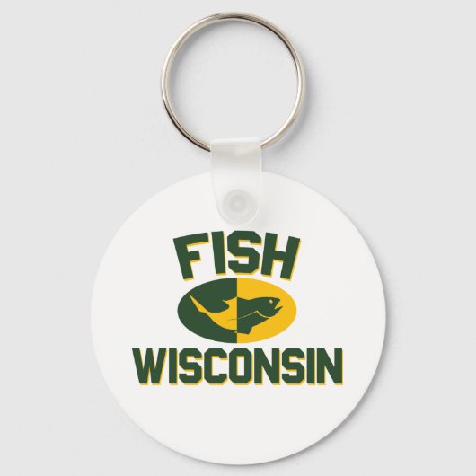 Fish Wisconsin Sleutelhanger (Voorkant)
