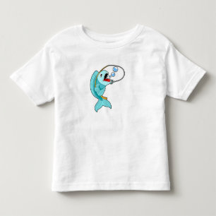 Fish with Fishing rod Kinder Shirts
