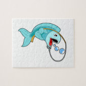Fish with Fishing rod Legpuzzel (Horizontaal)