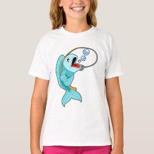Fish with Fishing rod T-shirt