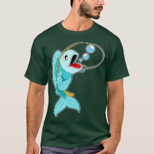 Fish with Fishing rod T-shirt