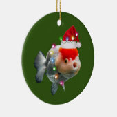 fish With Hat Lights Christmas Keramisch Ornament (Rechts)