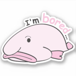 Fish World - Ik verveel me Sticker