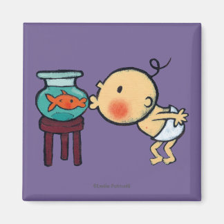 Fishbowl kisses Oranje goudvis Magneet