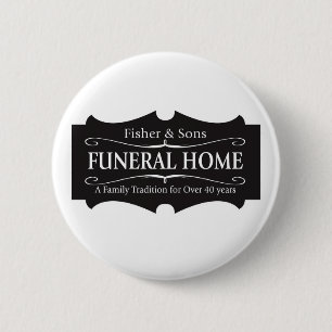 Fisher en Sons Funeral Home Ronde Button 5,7 Cm