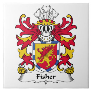 Fisher Family Crest Tegeltje