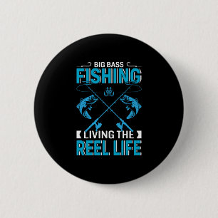 Fisher Gift Big Vist het leven Ronde Button 5,7 Cm