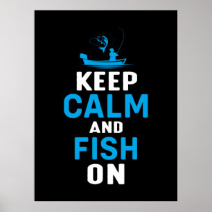 Fisher Gift houdt kalm en vis aan Poster