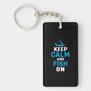 Fisher Gift houdt kalm en vis aan Sleutelhanger