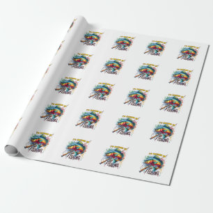 Fisher Gift Ik zou liever worden Gevist Cadeaupapier