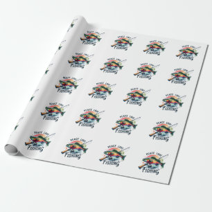Fisher Gift Peace Love Gevist Cadeaupapier