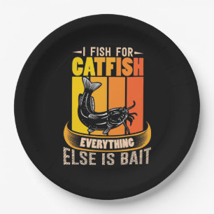 Fisher I Fish for Catfish Papieren Bordje