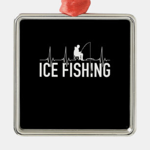 Fisher Ice Vist hartslag Metalen Ornament
