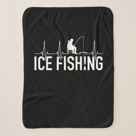 Fisher Ice Vist hartslag Sherpa Deken (Voorkant)