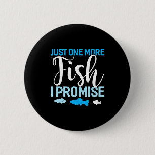 Fisher nog maar één vis ronde button 5,7 cm