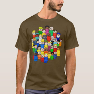 Fisher Price Kleine mensen verenigen zich T-shirt