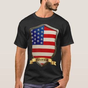 Fisher USA National Heritage Schild T-shirt