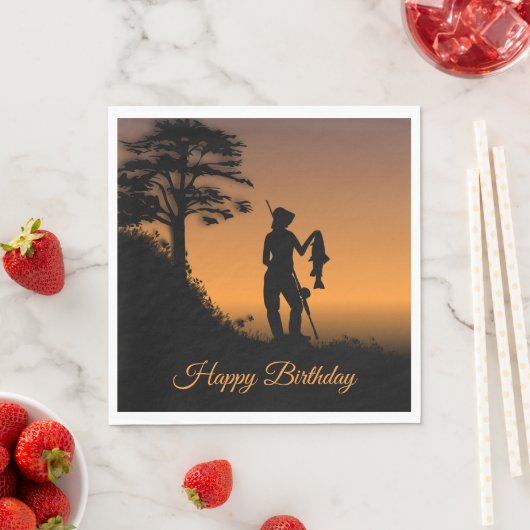 Fisher Woman at Dusk Personal Servet (Insitu)