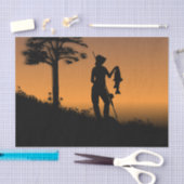 Fisher Woman in Dusk Tissuepapier (Craft)