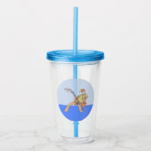 Fisherman acryltumbler acryl drinkbeker (Voorkant)