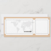 Fisherman Boarding Pass Boy Travel Baby shower Kaart (Achterkant)
