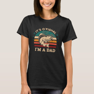 Fisherman Dad Walleye Viste Pun New Father Pregn T-shirt