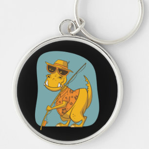 Fisherman Dinosaur Sleutelhanger