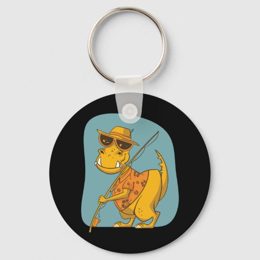 Fisherman Dinosaur Sleutelhanger (Voorkant)