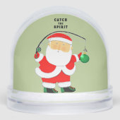 Fisherman Fishing Holiday Gift Sneeuwbol (Voorkant)