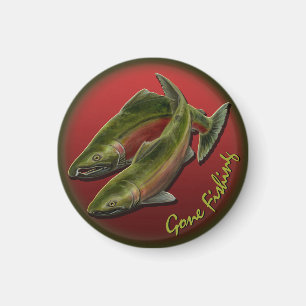 Fisherman Fridge Magnets Custom Gone Vist Giften Magneet