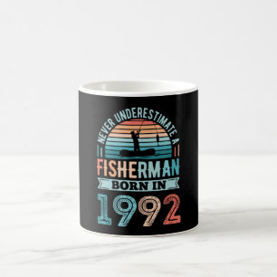 Fisherman, geboren in 1992 Vissen 30th Birthday Gi Koffiemok