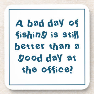 Fisherman Gift met Gevist Citaat Bier Onderzetter
