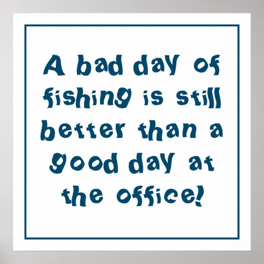 Fisherman Gift met Gevist Citaat Poster (Voorkant)
